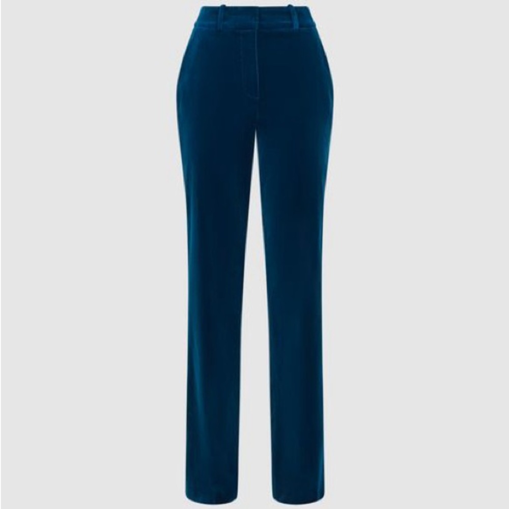 REISS Ivy Velvet Flare Leg Trousers
Size: 12 UK/8 US
Color: Blue